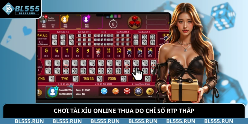 Chơi tài xỉu online thua do chỉ số RTP thấp